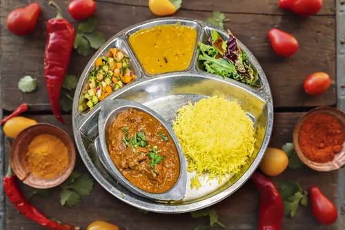 Chicken Kadai Thali